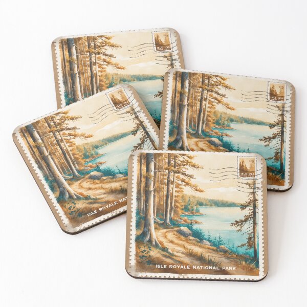 Item preview, Isle Royale National Park Postcard Vintage Retro Travel designed and sold by TravelPostcardGems.