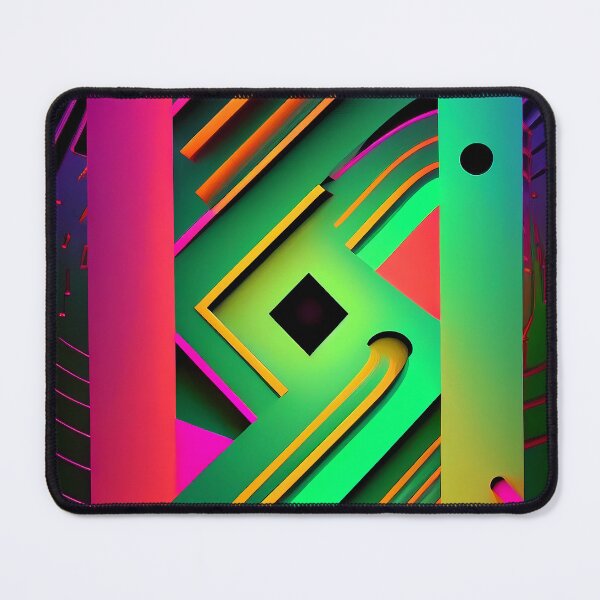 Item preview, “Neon Dreamscapes: Laser Flux 3D Color Surge” designed and sold by Art-Vortex-fr.