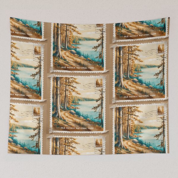 Item preview, Isle Royale National Park Postcard Vintage Retro Travel designed and sold by TravelPostcardGems.