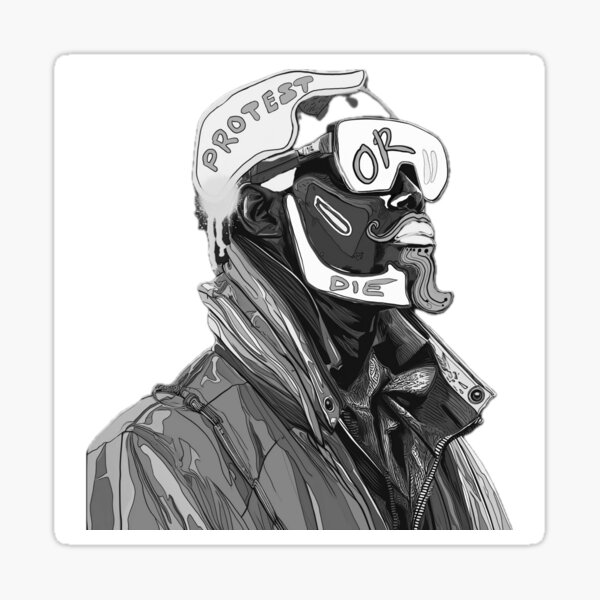 Protest or Die Series no 2 by iServalan Illustration Art by Tale Teller Club Orchestrations Sticker