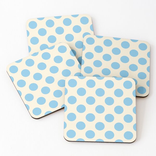 Item preview, Earthy Sky Blue Polka Dots and Cream Background designed and sold by Kpss2564.