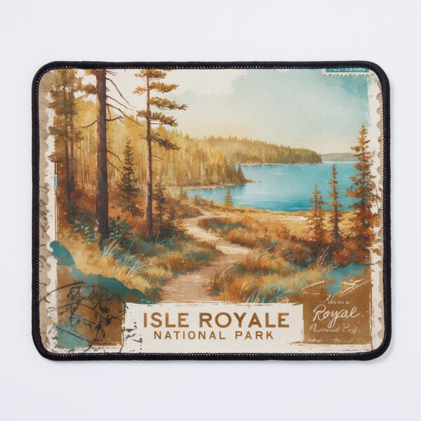 Item preview, Isle Royale National Park Postcard Vintage Retro Travel designed and sold by TravelPostcardGems.