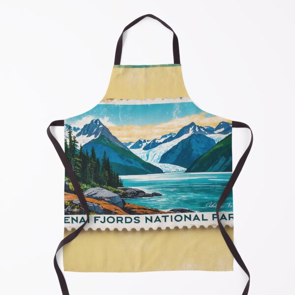 Item preview, Kenai Fjords National Park Postcard Vintage Retro Travel designed and sold by TravelPostcardGems.