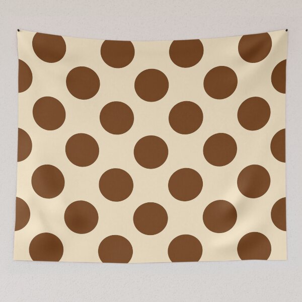 Item preview, Earthy Dark Orange Polka Dots and Cream Background designed and sold by Kpss2564.
