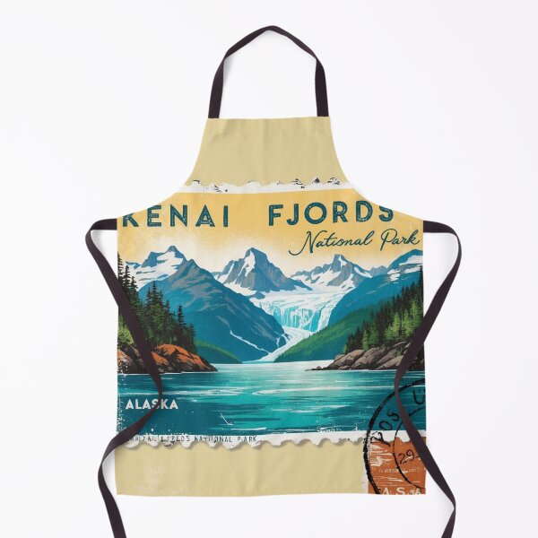 Item preview, Kenai Fjords National Park Postcard Vintage Retro Travel designed and sold by TravelPostcardGems.