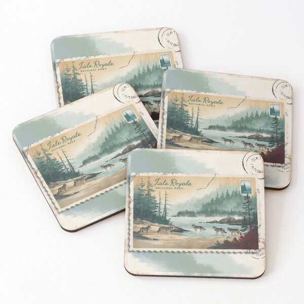 Item preview, Isle Royale National Park Postcard Vintage Retro Travel designed and sold by TravelPostcardGems.