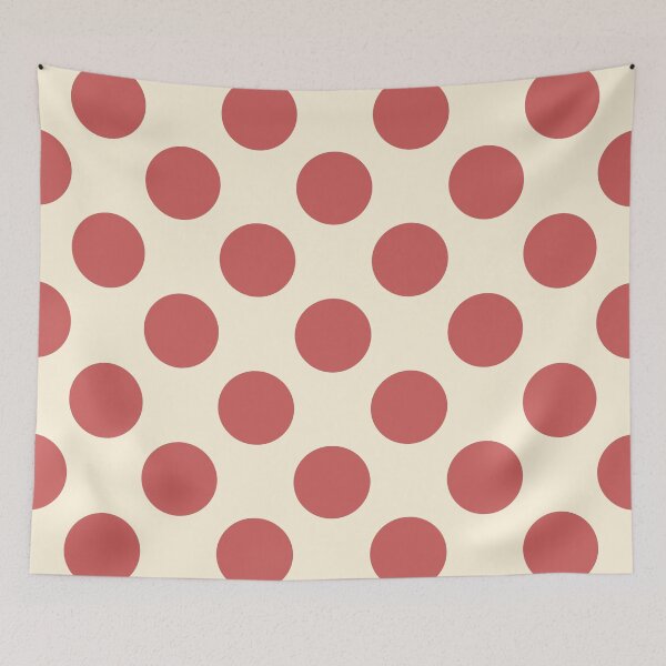 Item preview, Earthy Red Polka Dots and Cream Background designed and sold by Kpss2564.