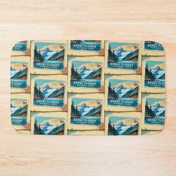Item preview, Kenai Fjords National Park Postcard Vintage Retro Travel designed and sold by TravelPostcardGems.