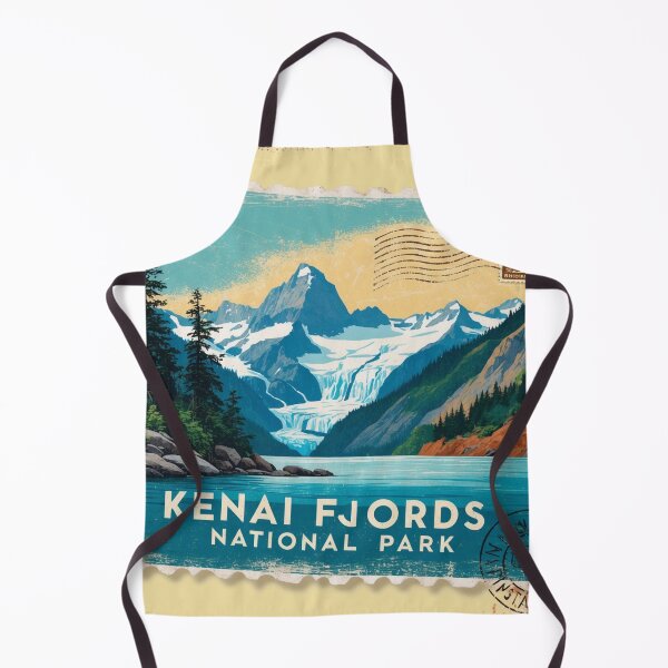 Item preview, Kenai Fjords National Park Postcard Vintage Retro Travel designed and sold by TravelPostcardGems.