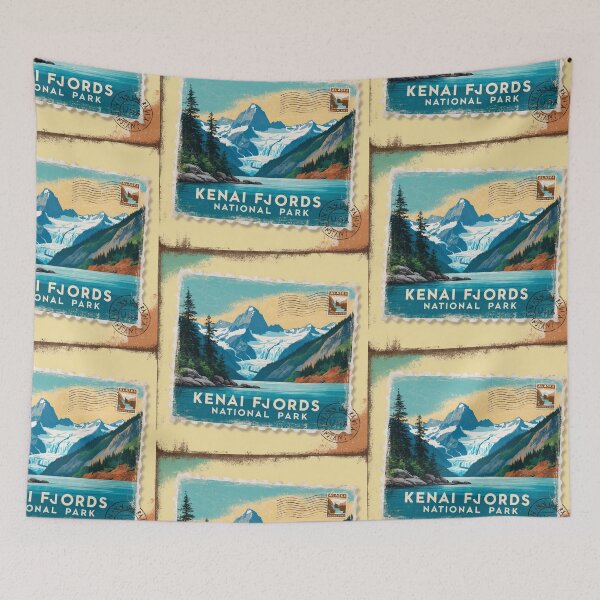 Item preview, Kenai Fjords National Park Postcard Vintage Retro Travel designed and sold by TravelPostcardGems.