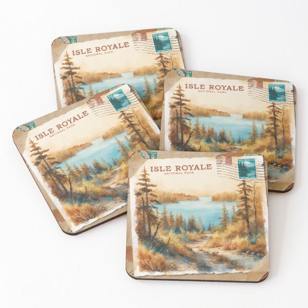 Item preview, Isle Royale National Park Postcard Vintage Retro Travel designed and sold by TravelPostcardGems.