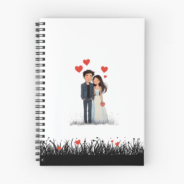 Item preview, Minimalist Love: Cute Couple Illustration designed and sold by CuteVibesZone.