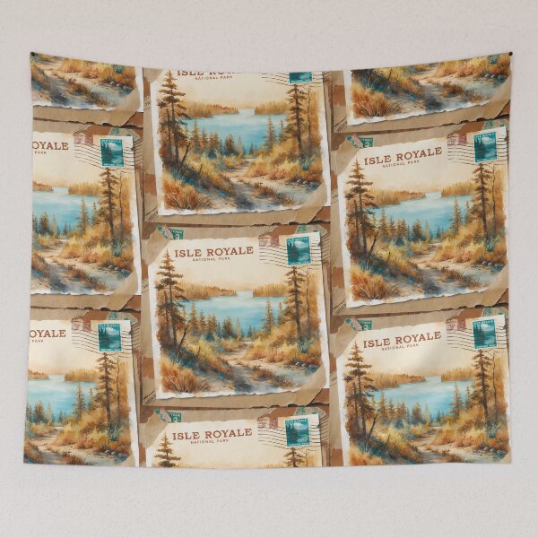 Item preview, Isle Royale National Park Postcard Vintage Retro Travel designed and sold by TravelPostcardGems.