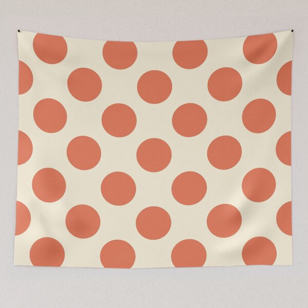 Item preview, Earthy Orange Polka Dots and Cream Background designed and sold by Kpss2564.
