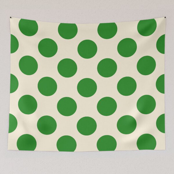 Item preview, Earthy Light Green Polka Dots and Cream Background designed and sold by Kpss2564.