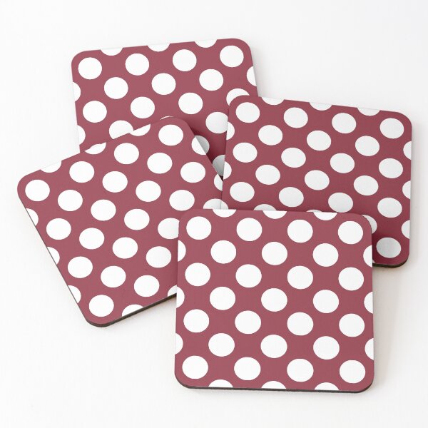 Item preview, Earthy white Polka Dots and Red Background designed and sold by Kpss2564.