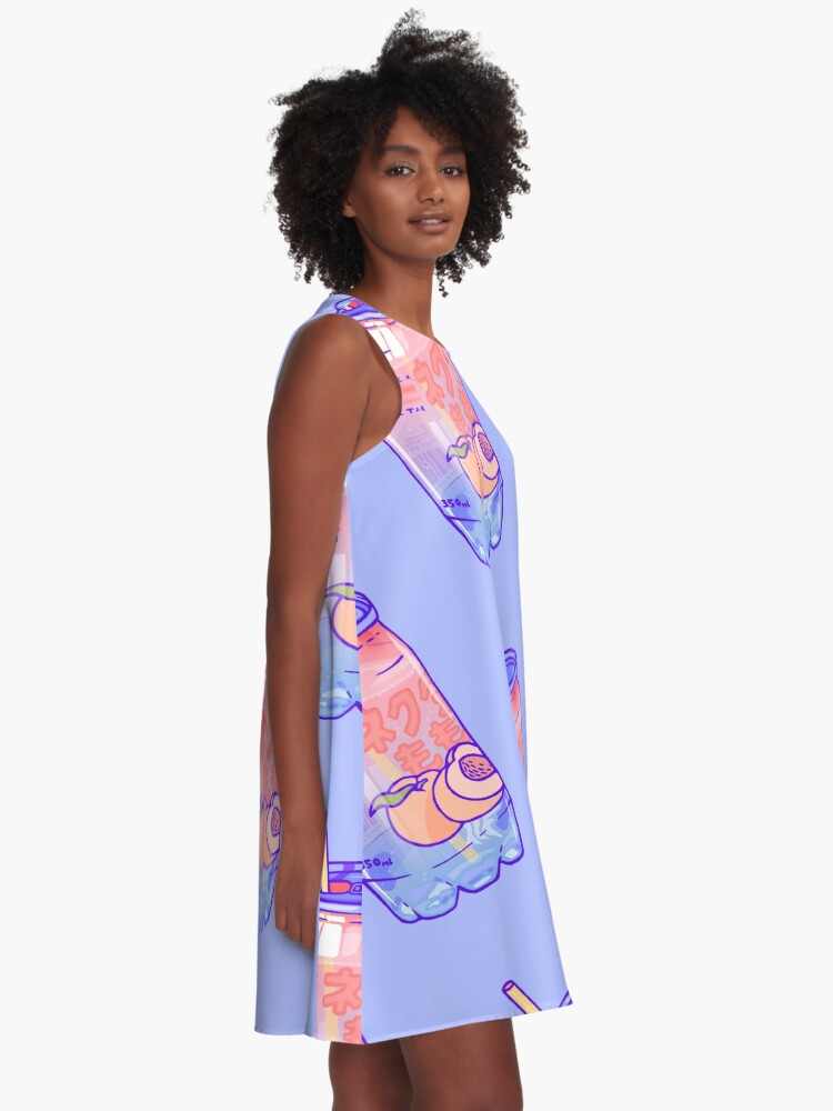 Alternate view of Peach Bubbles A-Line Dress