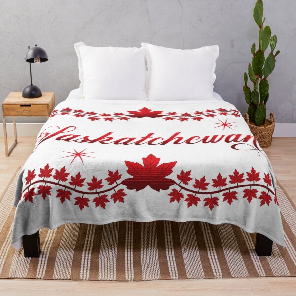 Artikelvorschau, Saskatchewan Kanada in einem großen, kräftigen und roten Design von Tjays on a Cool entworfen und verkauft von TJays.