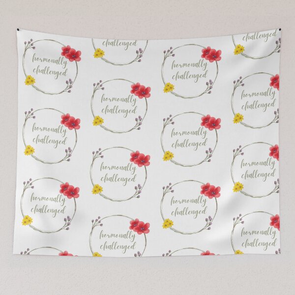 Item preview, Hormonally Challenged funny menopause design designed and sold by OwlReally.