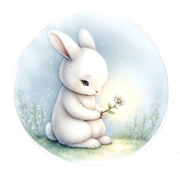 Artwork thumbnail, Cute Rabbit by RubisLeaf