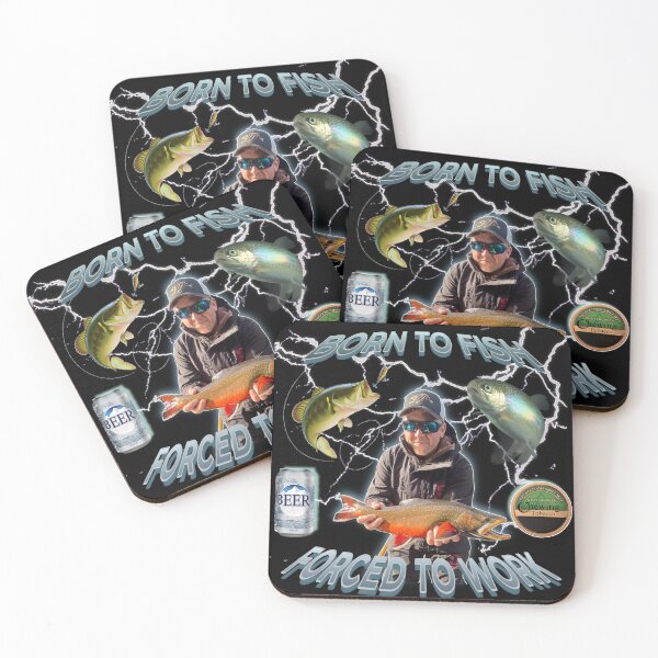Item preview, Born to fish Forced to work designed and sold by Baxobhone.