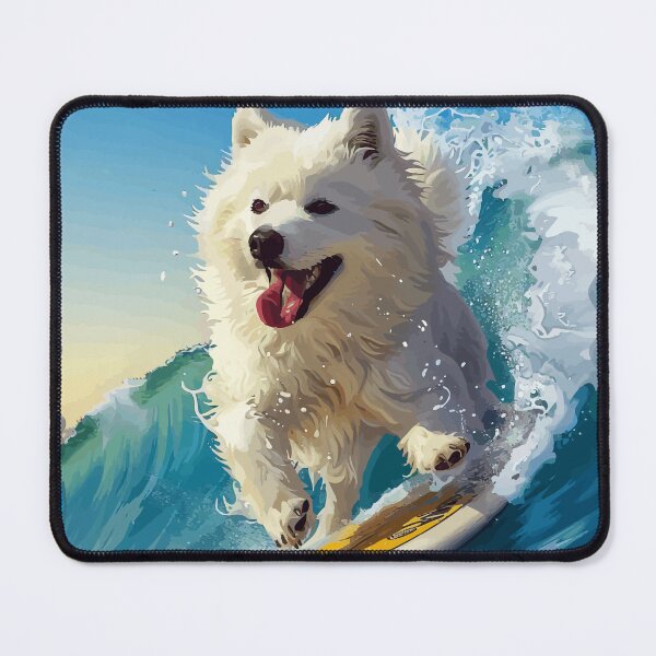 Item preview, Surfing Samoyed designed and sold by VelvetRoom.