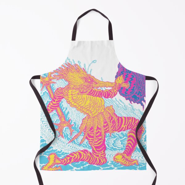 Item preview, Neon Monster Battle in Psychedelic Waves designed and sold by henvochennoi.