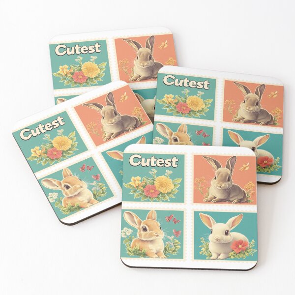 Item preview, Cutest Rabbit Vintage Stamp Style designed and sold by Anicue.