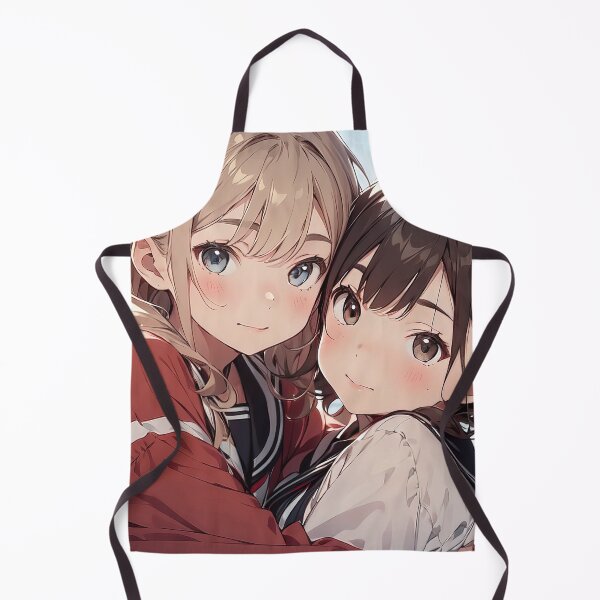 Item preview, Two Cute friends anime girls double portrait art designed and sold by TheArtistOf2022.