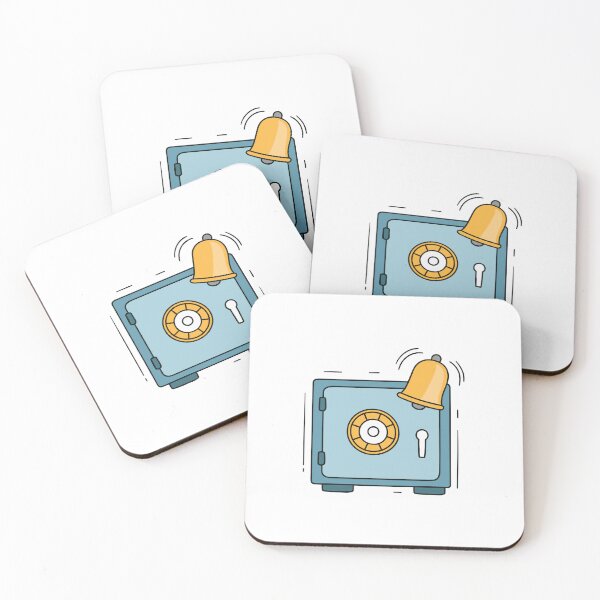 Item preview, safe box with alert alarm bell designed and sold by rasagamastore.
