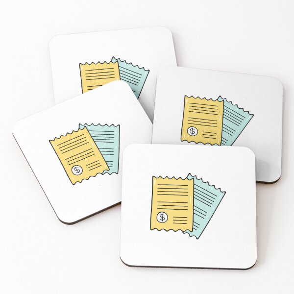Item preview, Purchase receipts on the table designed and sold by rasagamastore.