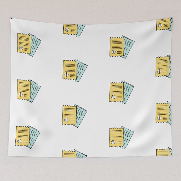 Item preview, Purchase receipts on the table designed and sold by rasagamastore.