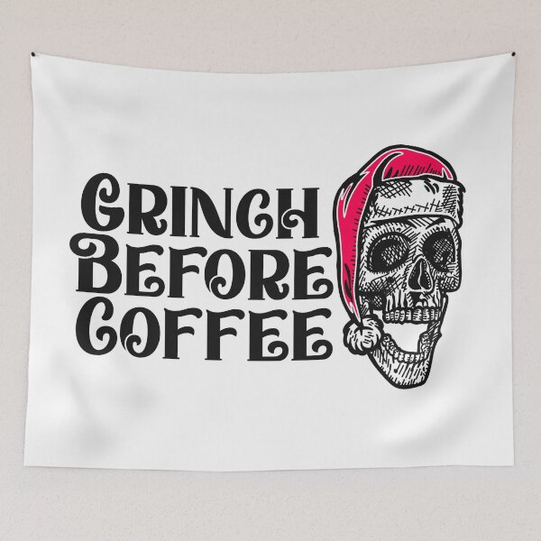 Item preview, Grinch Before Coffee  designed and sold by Buntrockstore.