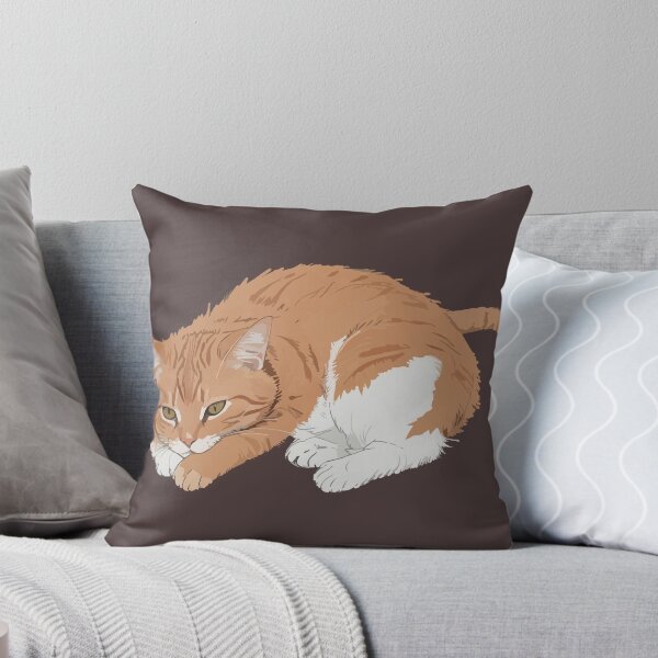 Item preview, Adorable Orange Tabby Cat Design - Cute Lazy Kitty Illustration for Cat Lovers designed and sold by xsorbik.