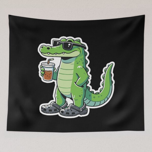 Item preview, Cocodrilo genial con Crocs, Crocs dentro de Crocs designed and sold by silverhexagon.