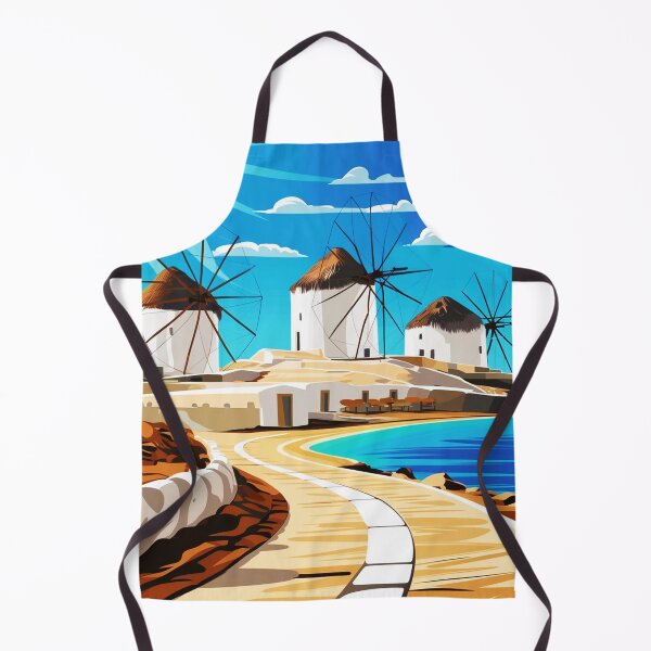 Item preview, Paros island with the iconic white windmills designed and sold by NiRia Spot.