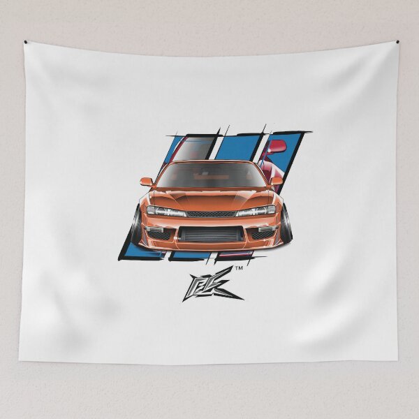 Item preview, nissan silvia s14 kouki stanced orange designed and sold by NaquashM.