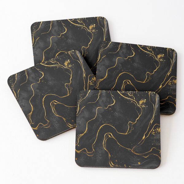 Item preview, Black Gold Slate Texture designed and sold by Shawnsonartshop.