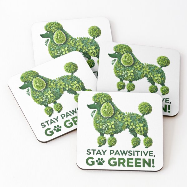 Item preview, Green Poodle: Eco-Friendly Inspiration designed and sold by yuxin2009.