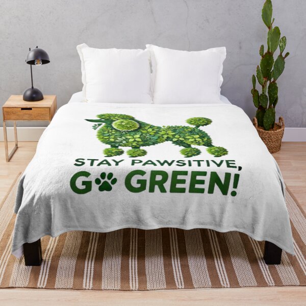Item preview, Green Poodle: Eco-Friendly Inspiration designed and sold by yuxin2009.