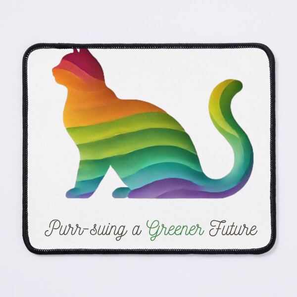 Item preview, Rainbow Cat: Pursuing a Greener Future designed and sold by yuxin2009.