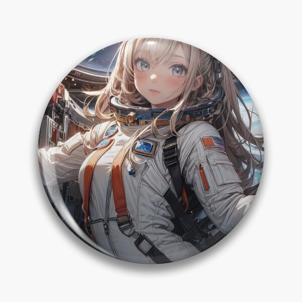 Item preview, Anime girl astronaut in spaceship by art designed and sold by TheArtistOf2022.