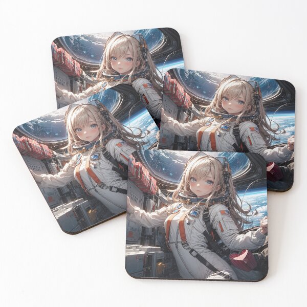Item preview, Anime girl astronaut in spaceship by art designed and sold by TheArtistOf2022.