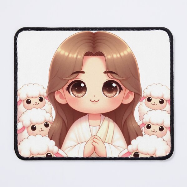 Item preview, Kawaii Jesus With Sheep designed and sold by StylishKat.