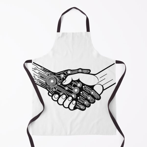 Item preview, Human-Robot Handshake: A Symbol of Unity and Innovation designed and sold by Imane Ououinezal.