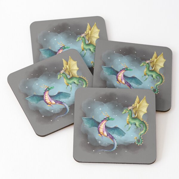 Item preview, Fantasy Mythical Dragons Flying designed and sold by cklarer.