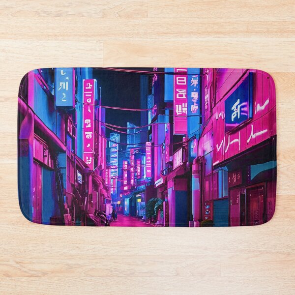 Item preview, GANGNAM VIBRANT CYBERPUNK SEOUL ALLEY STREET designed and sold by milestotreasure.