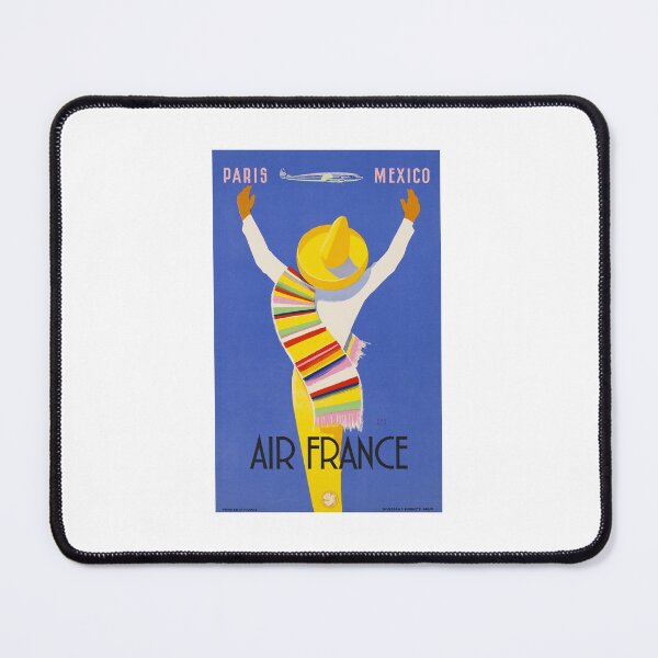 Item preview, Vintage 1940's french air travel poster designed and sold by colliophoto.