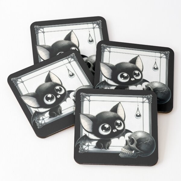 Item preview, Cute Bat with Skull designed and sold by BatsAndRats.