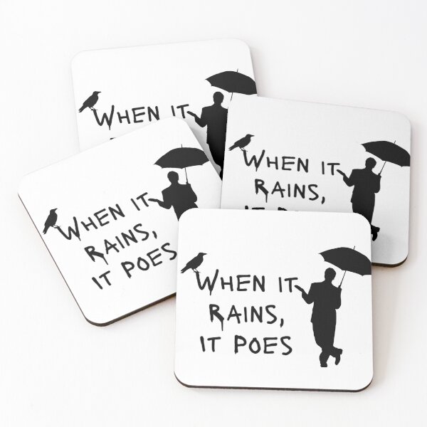 Item preview, When it rains it poes- Edgar Allen Poe design  designed and sold by Alicia Perrelli.